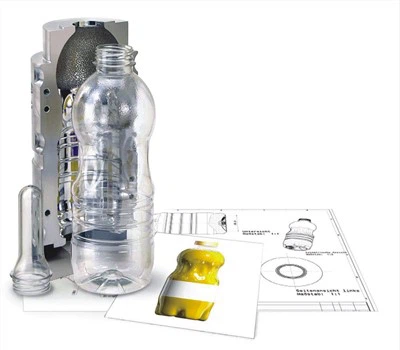 Molde para soplado de botellas de jugo